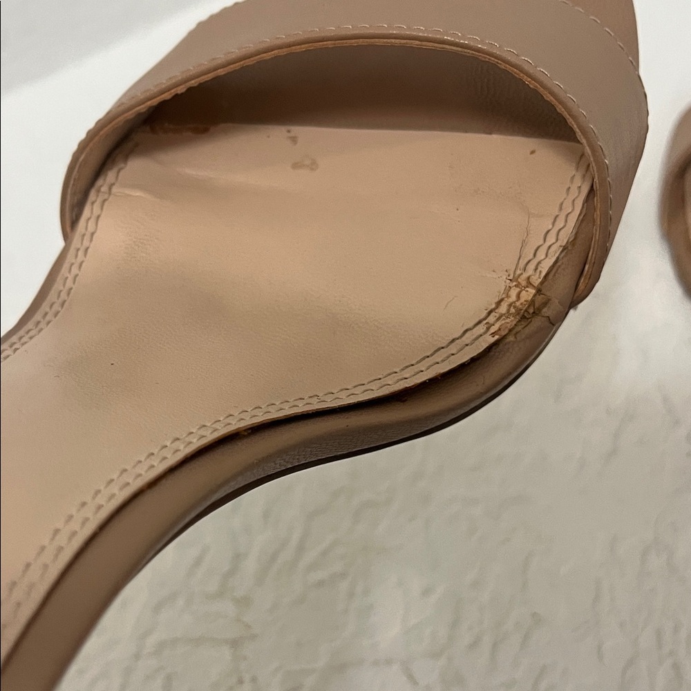 Kelly & Katie Tan Ankle Strap Heels - Picture 7 of 9